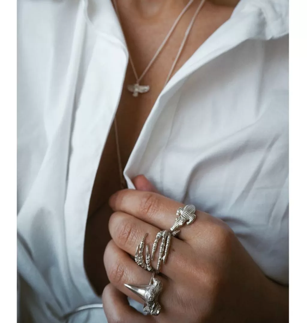 Flash Sale Carolinne B Alligator • Silver