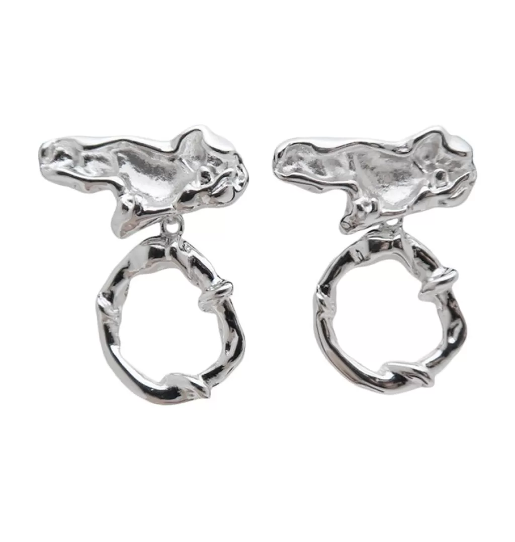 Fashion WOS UP Amason Earrings Silver