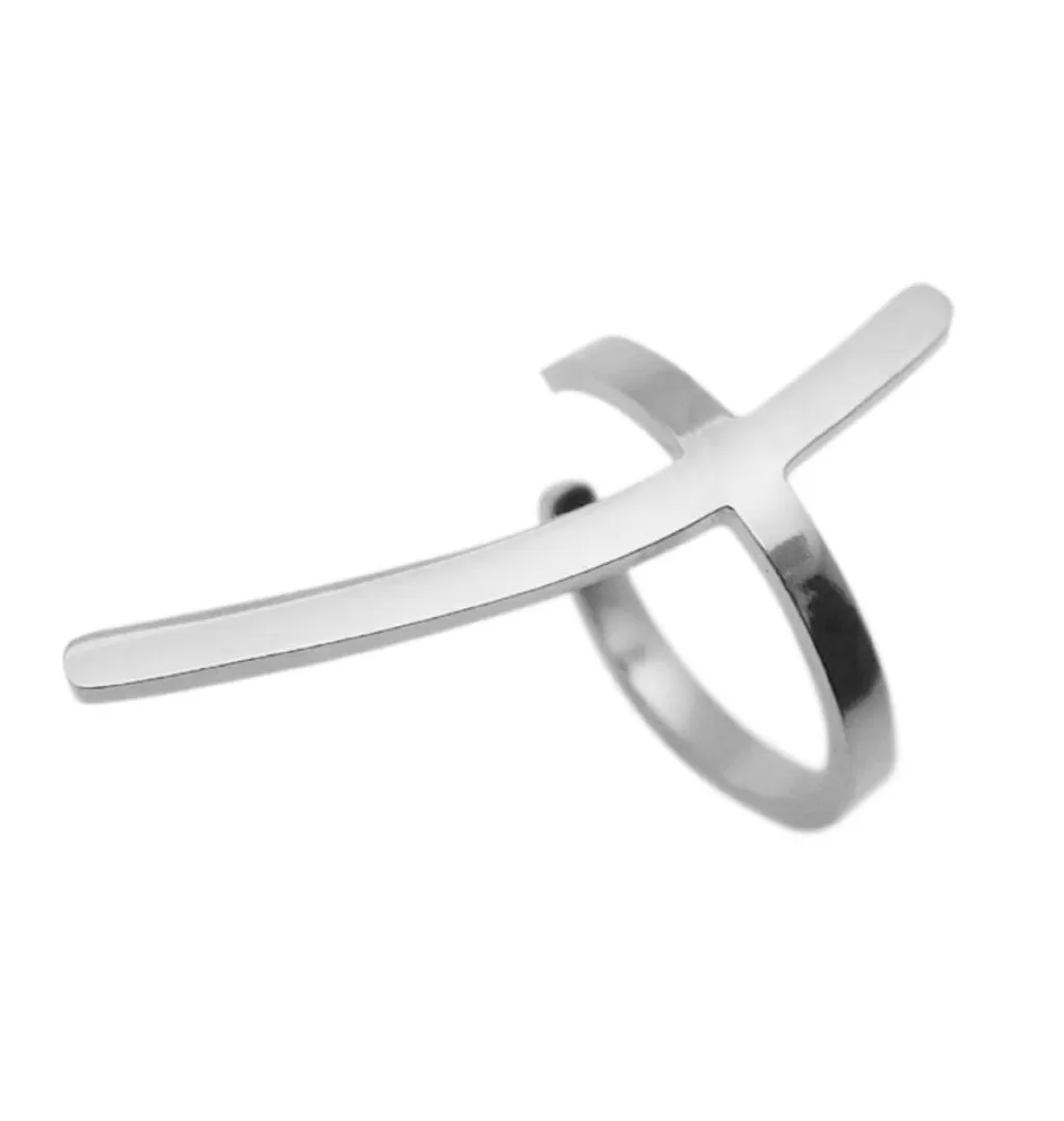 Flash Sale WOS UP Banana Cuff Silver • Single Earring