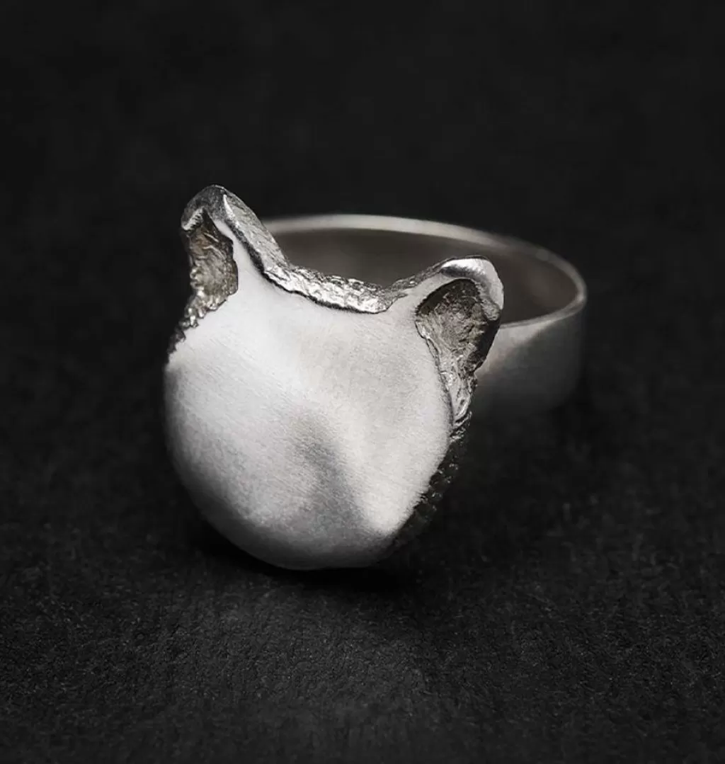Shop Sofia Weman Bear Without A Face Ring Silver
