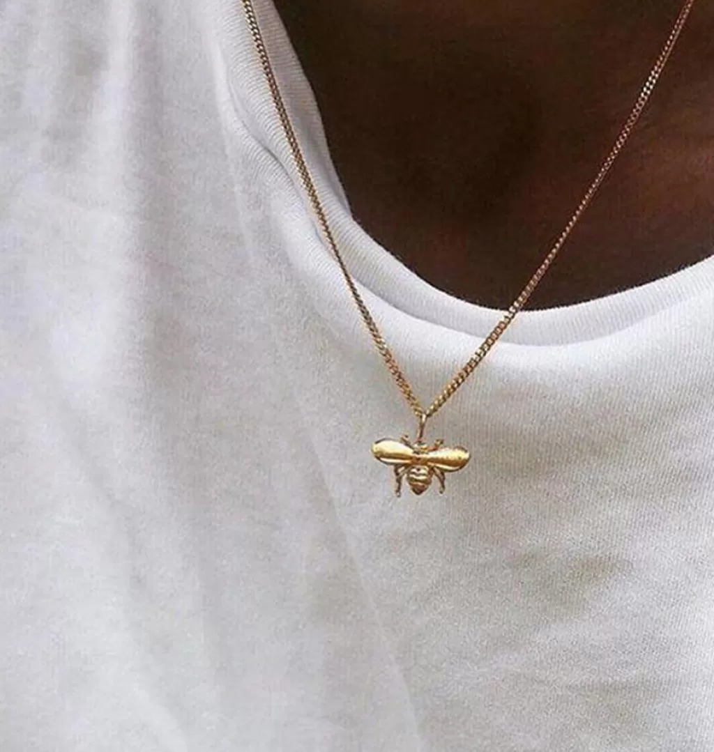 Clearance Carolinne B Bee Necklace Gold
