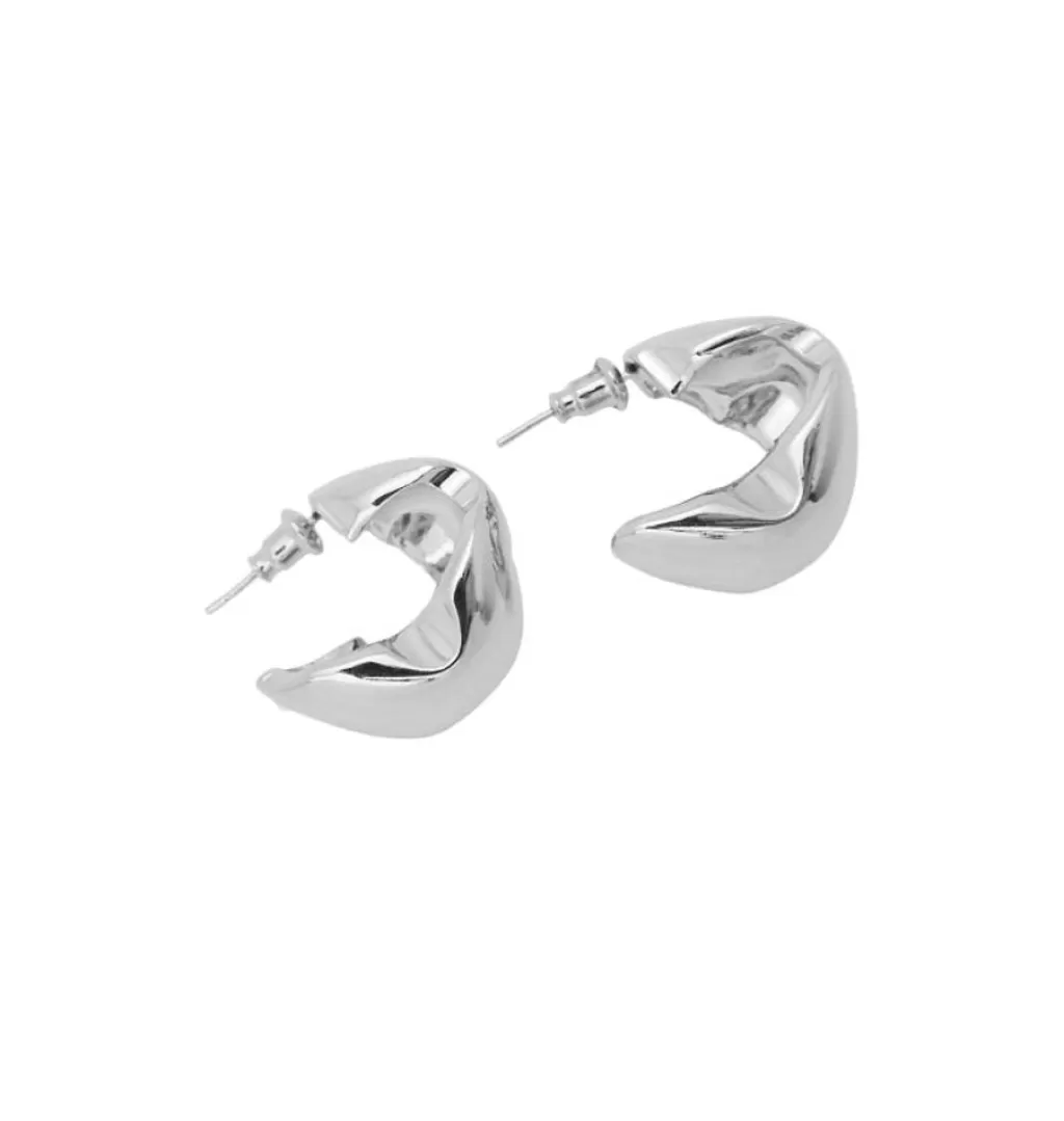 New WOS UP Bell Earrings Silver
