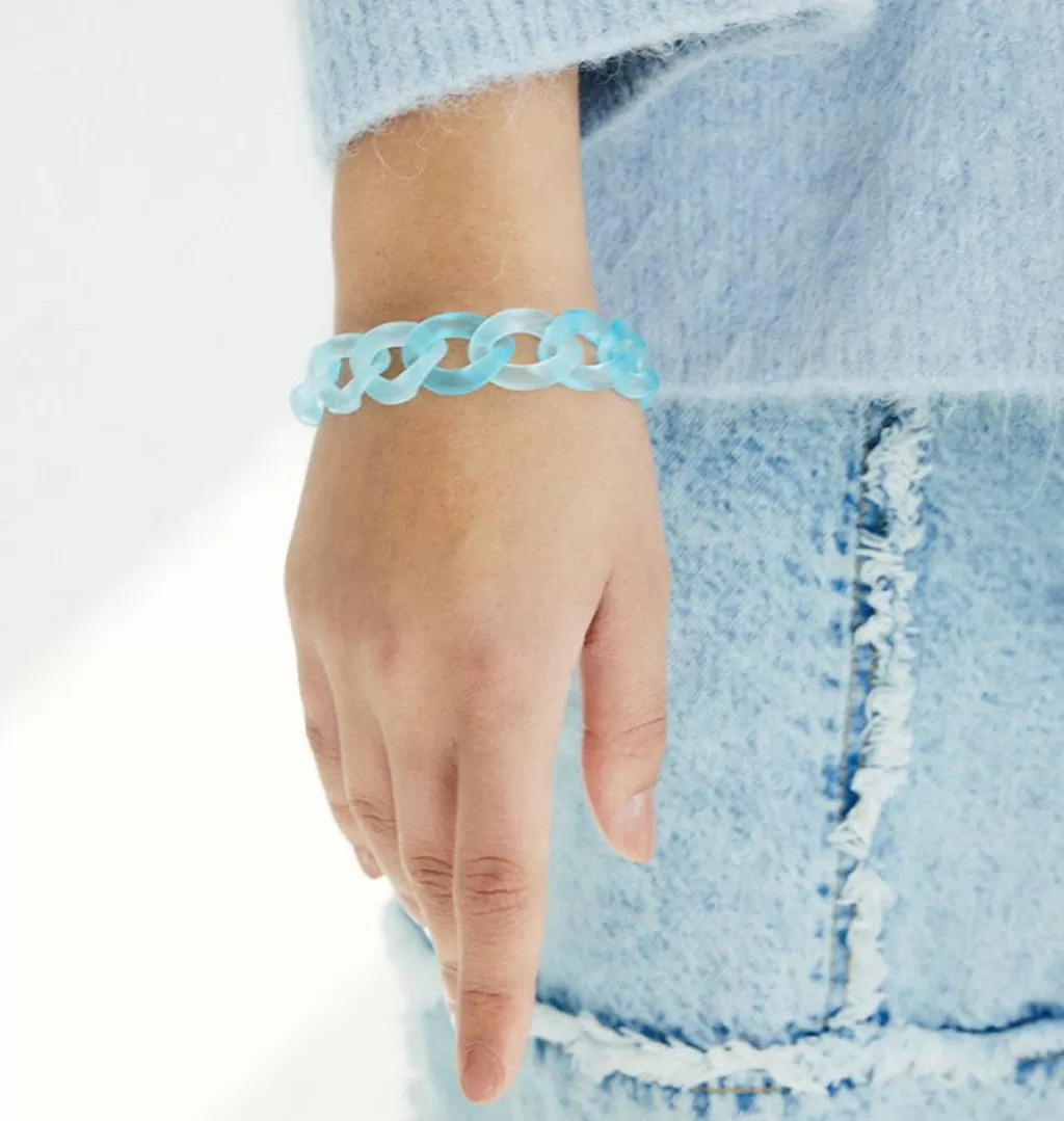 Store WOS UP Big Chain Bracelet Blue
