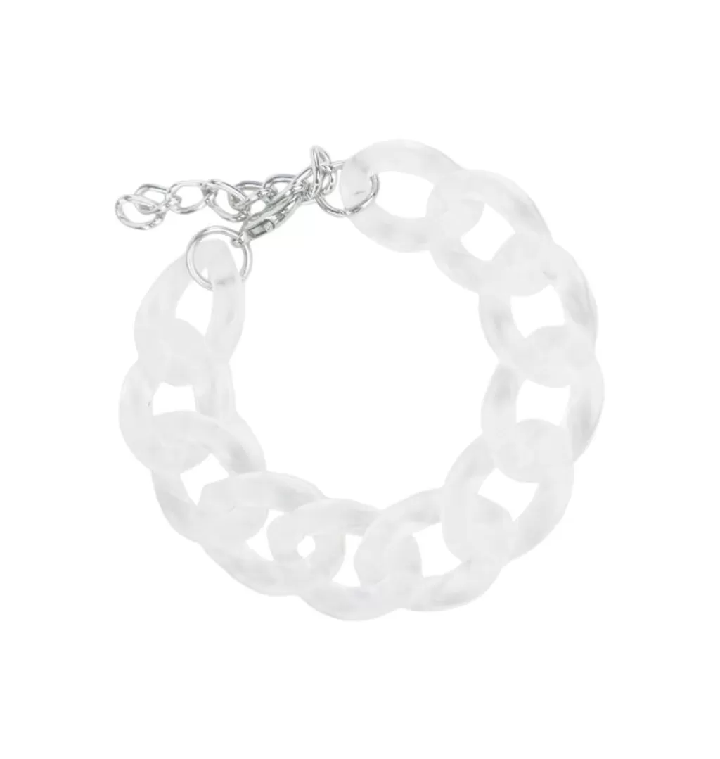 Clearance WOS UP Big Chain Bracelet White