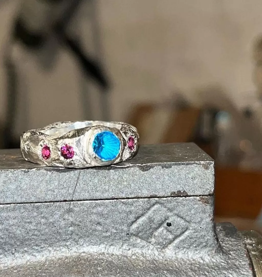 Shop Hannah Blitz Heyman Big Ring Silver Blitz
