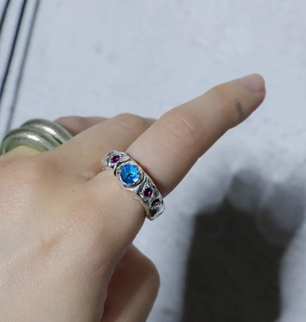 Shop Hannah Blitz Heyman Big Ring Silver Blitz