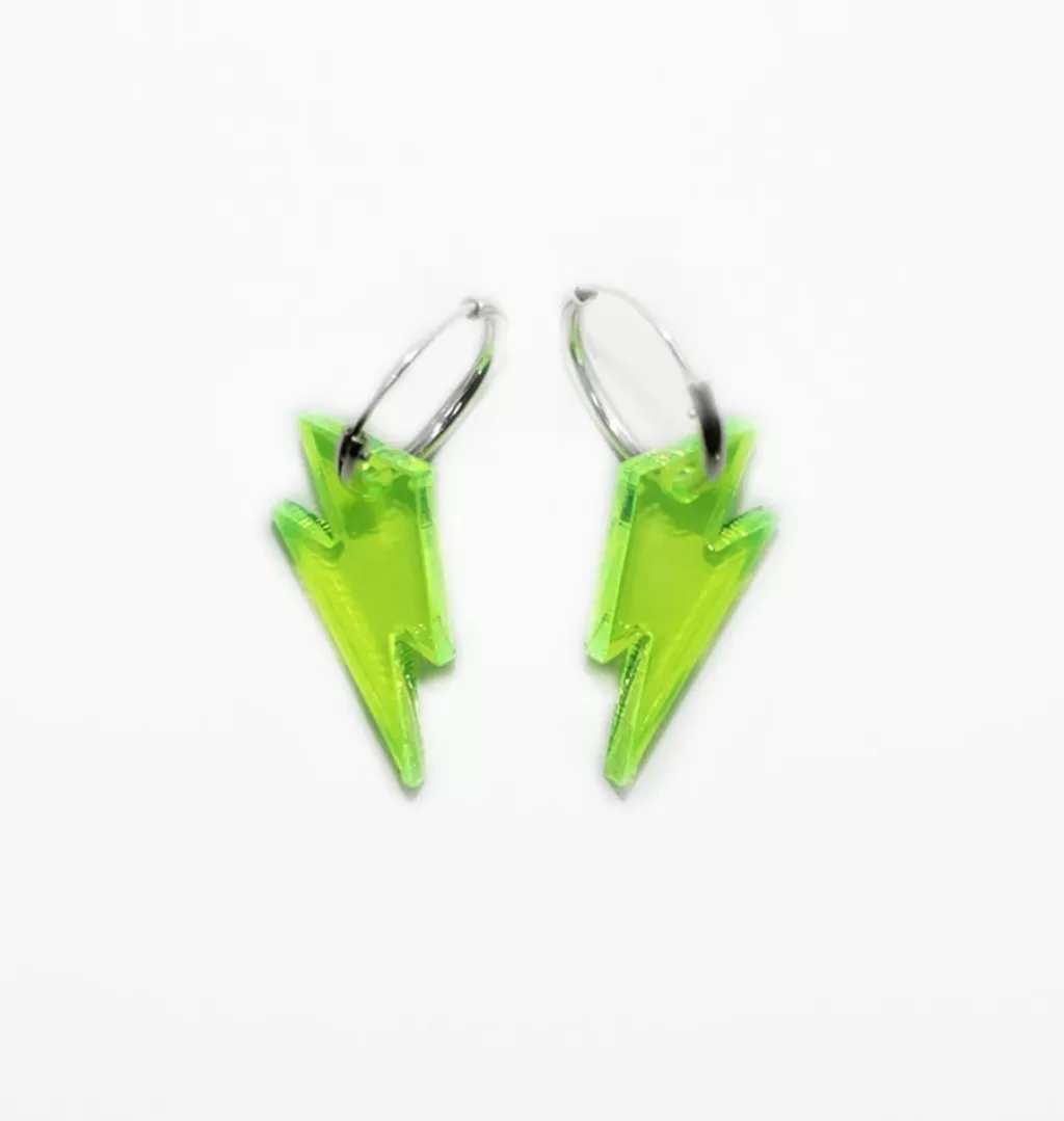 Cheap Liv och Ellen Blixt Earrings Neon Green