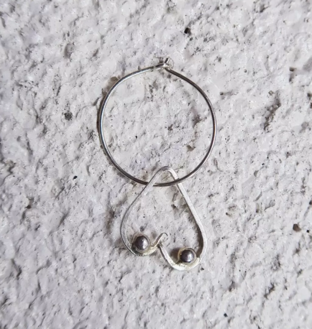 Outlet cmakes jewelry Boob Job 2,5Cm • Single Earring