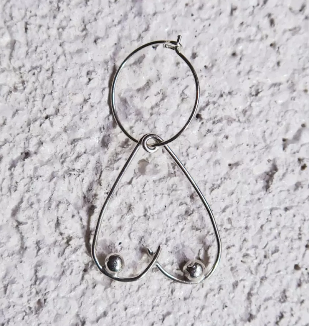 Discount cmakes jewelry Boob Job 3,5Cm • Single Earring