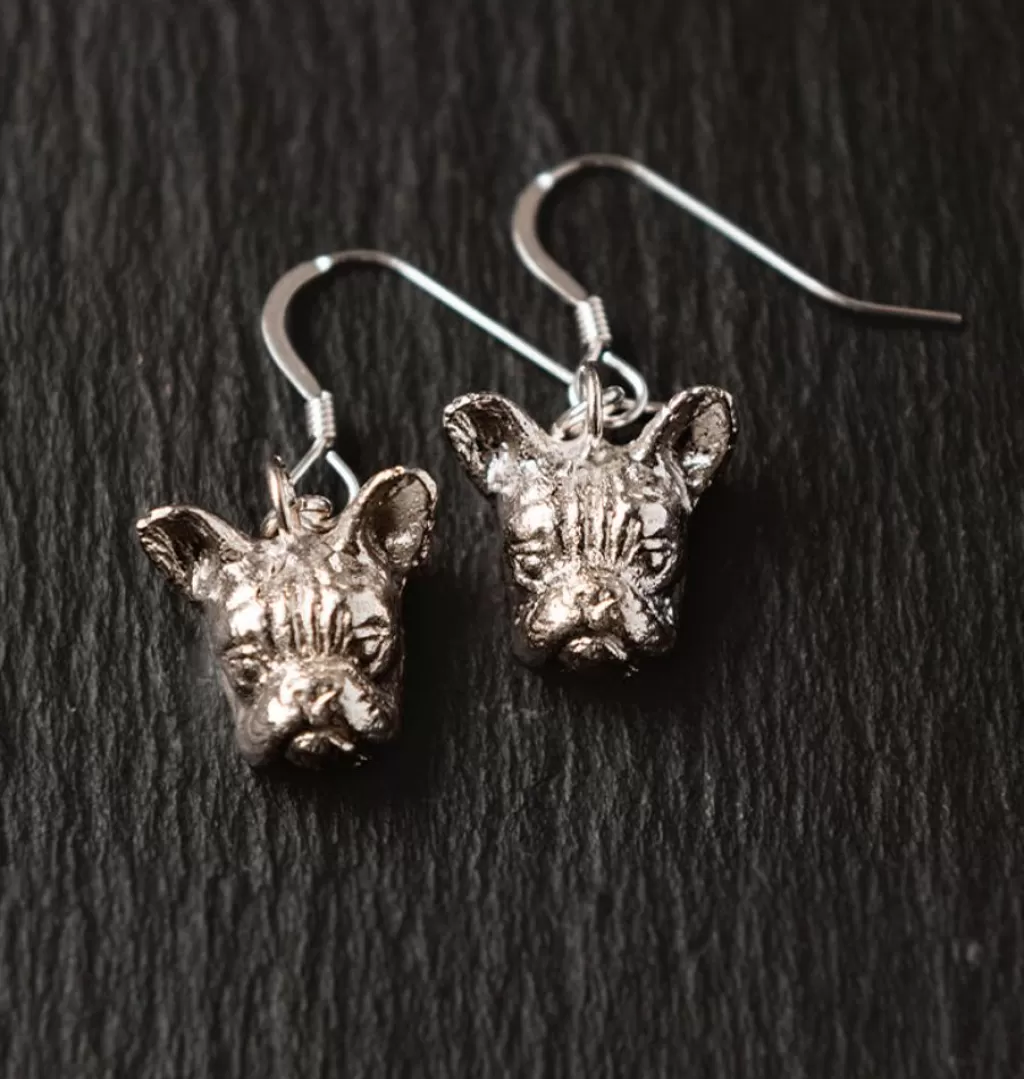 Flash Sale Sofia Weman Bulldog Earrings Silver
