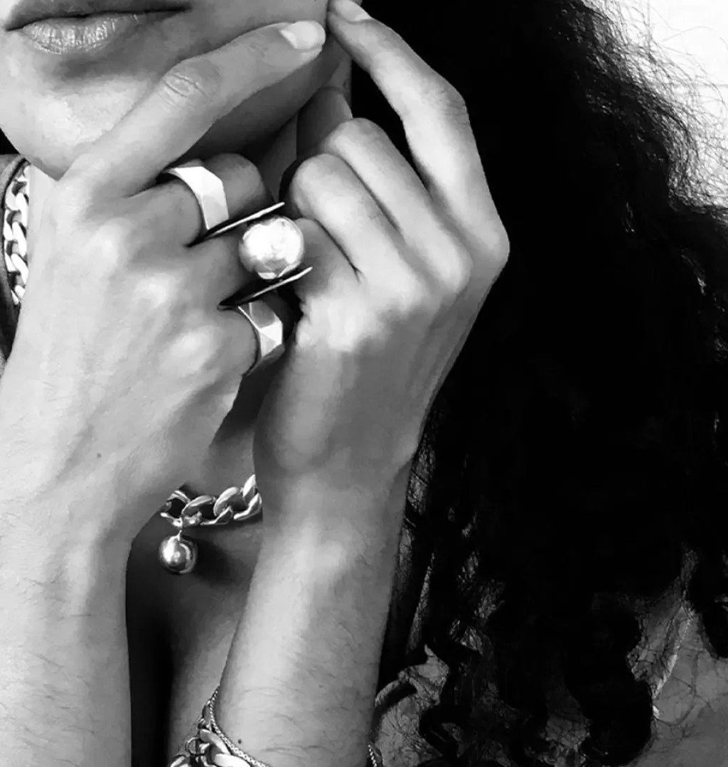 Cheap Sjösten Sweden Bullet Ring 925 Silver