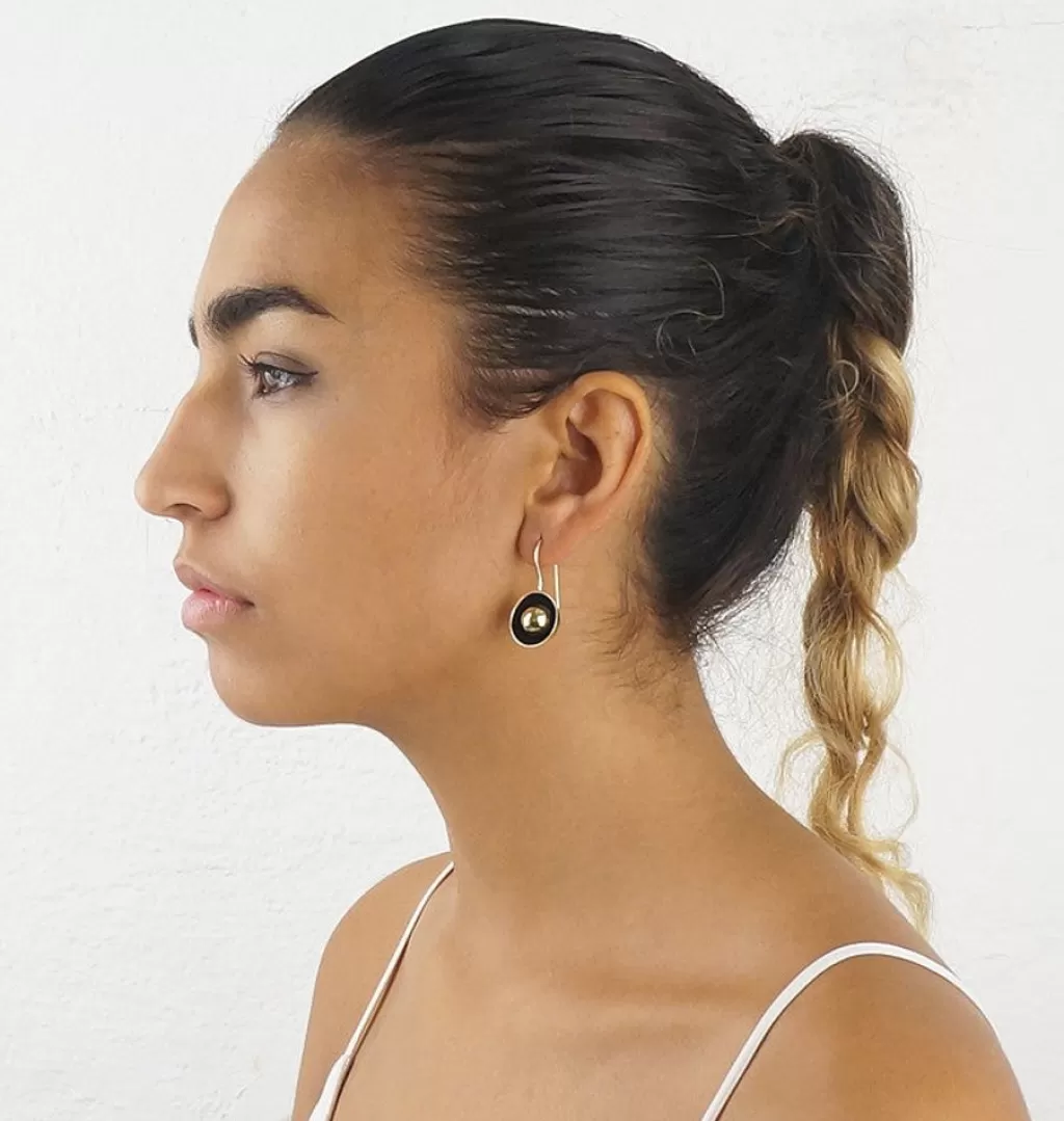 Fashion Sjösten Sweden Button Earrings