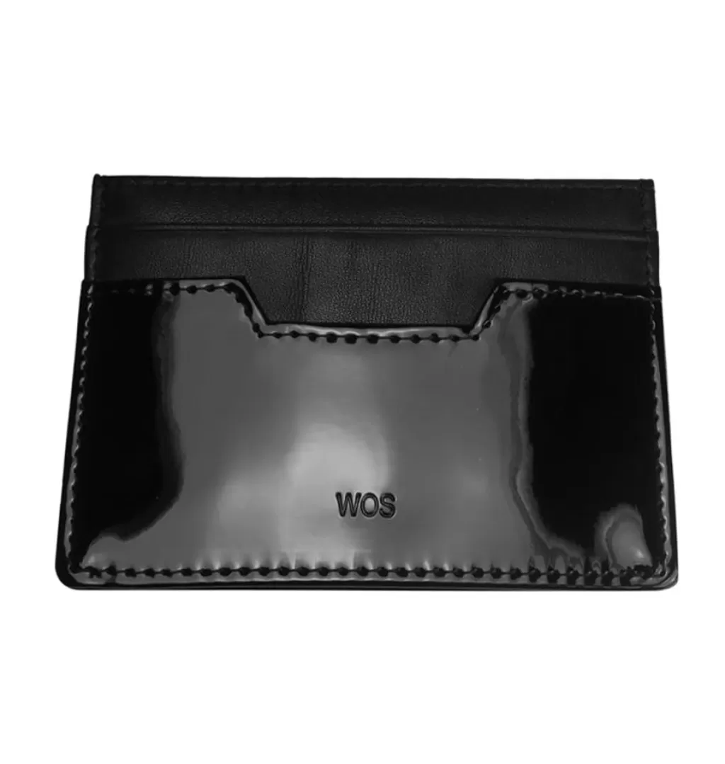 Discount WOS Card Wallet Black Lacquer