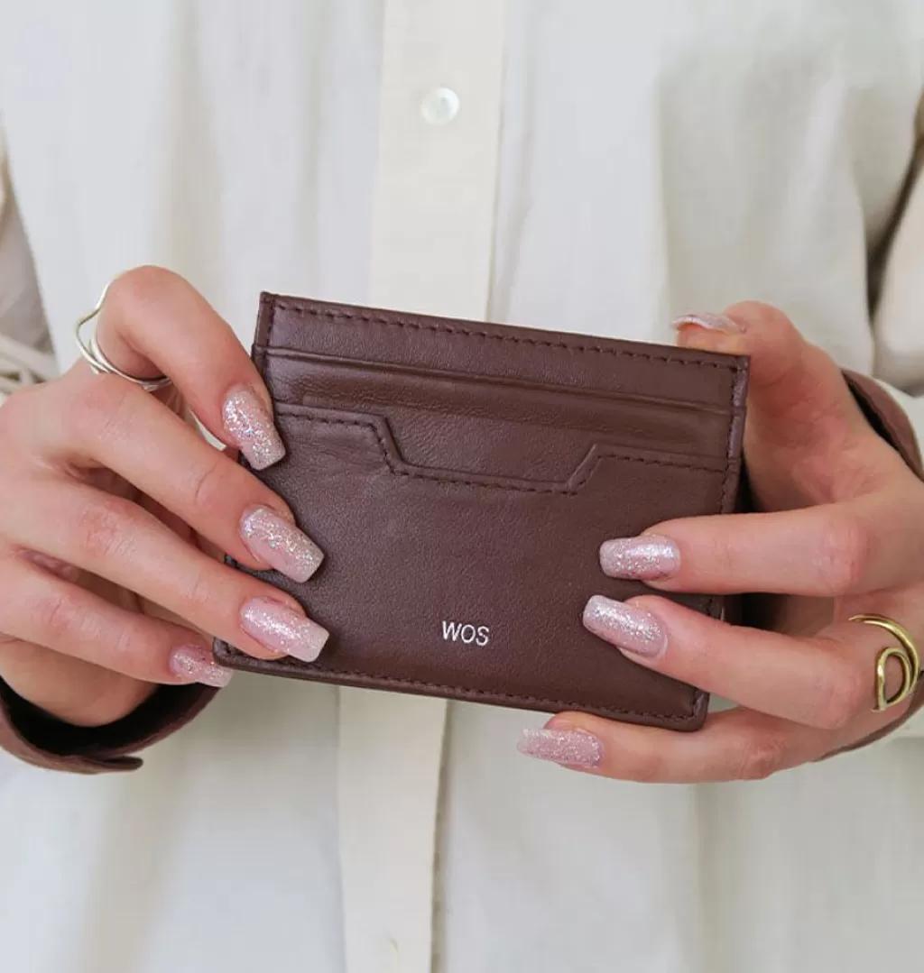 New WOS Card Wallet Brown