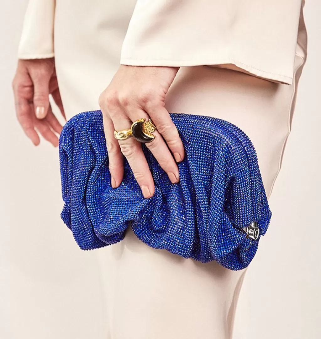 Flash Sale WOS UP Champagne Handbag Blue