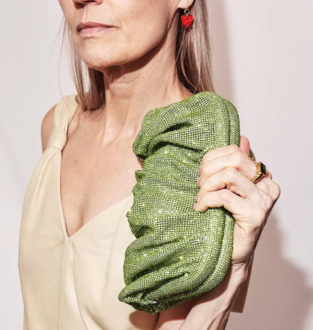 New WOS UP Champagne Handbag Green