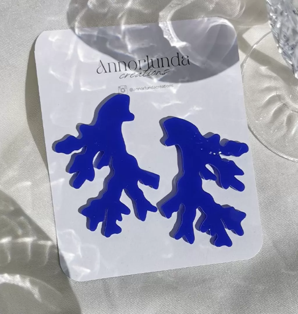 Cheap Annorlunda Creations Cora Earrings Blue
