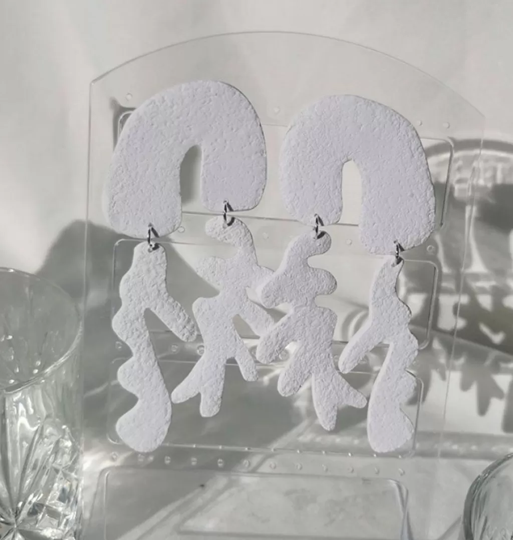 Fashion Annorlunda Creations Coraline Earrings White