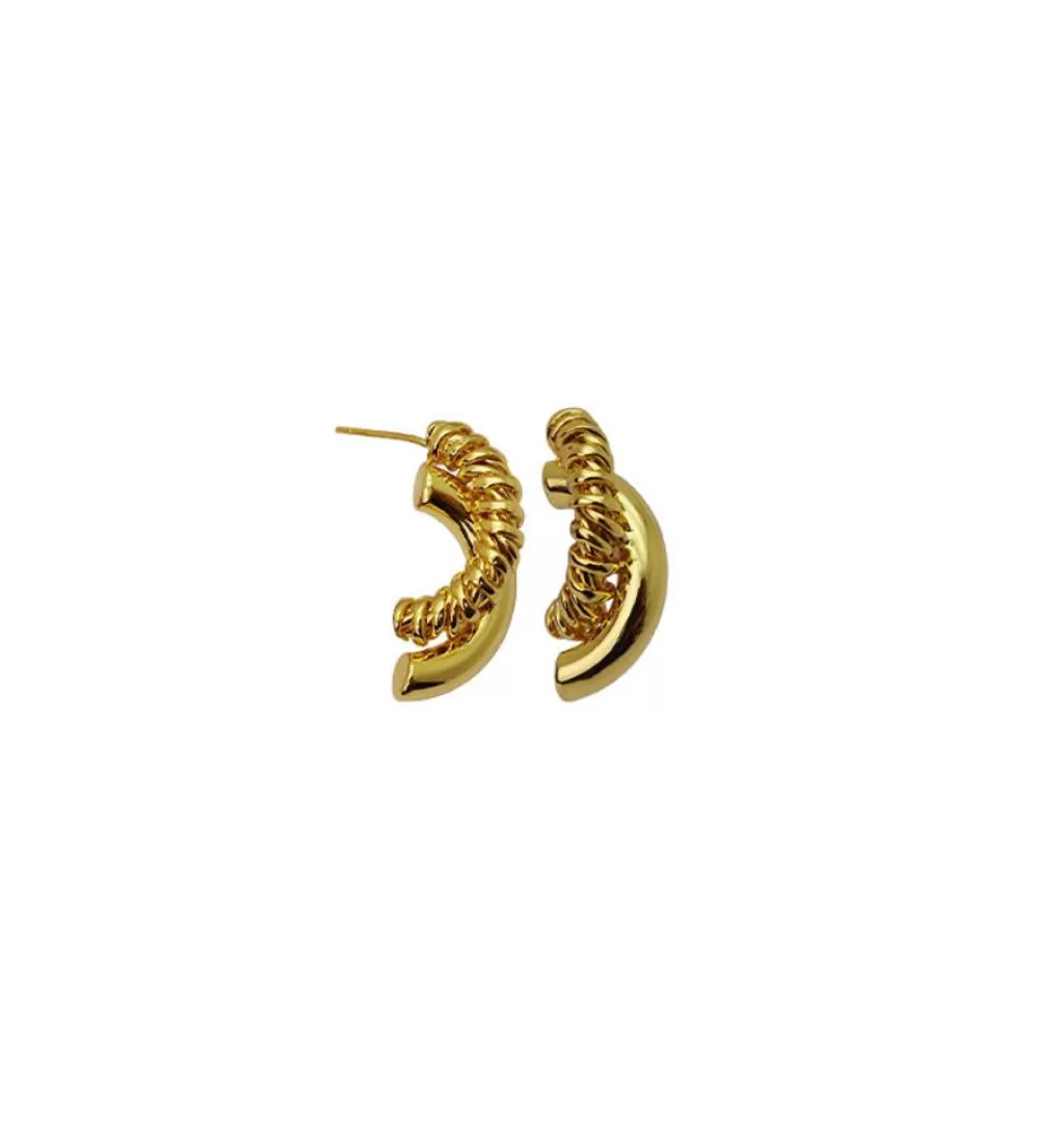 Cheap WOS UP Cuddle Earrings Gold