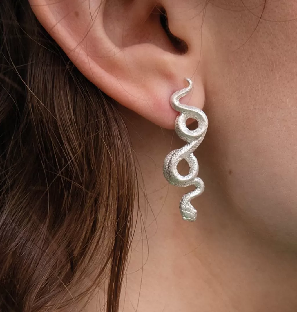 Discount WOS UP Cylin Earrings Silver