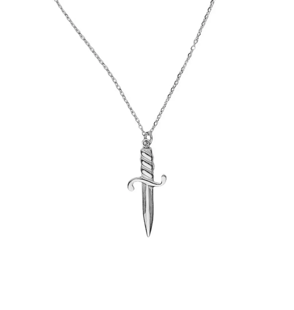 Best Sale WOS UP Dagger Necklace Silver