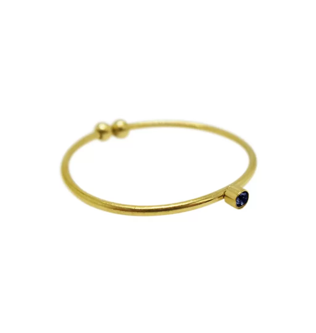 Best WOS UP Dime Ring Blue • Gold