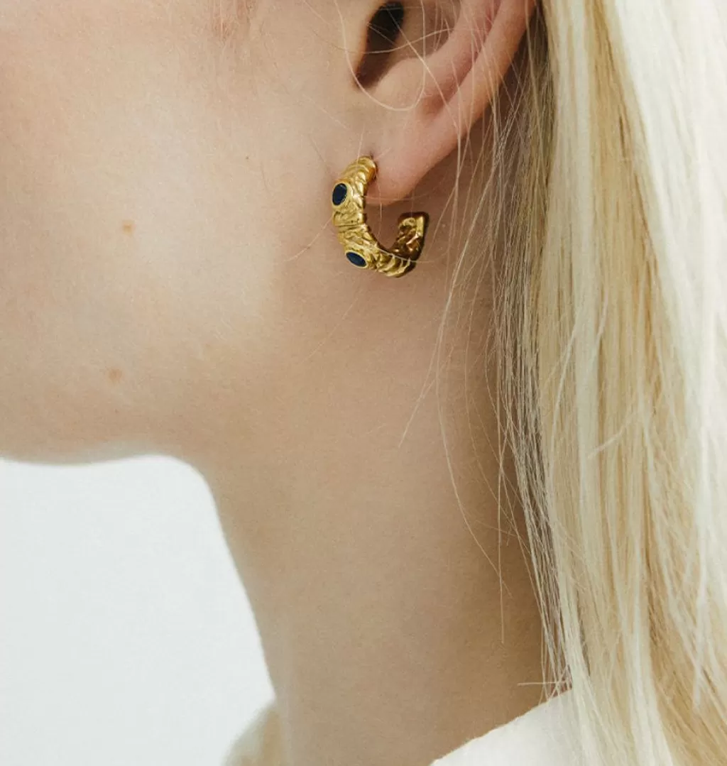 Cheap WOS UP Donna Blue Earrings Gold