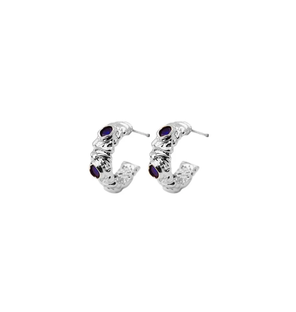 Cheap WOS UP Donna Blue Earrings Silver