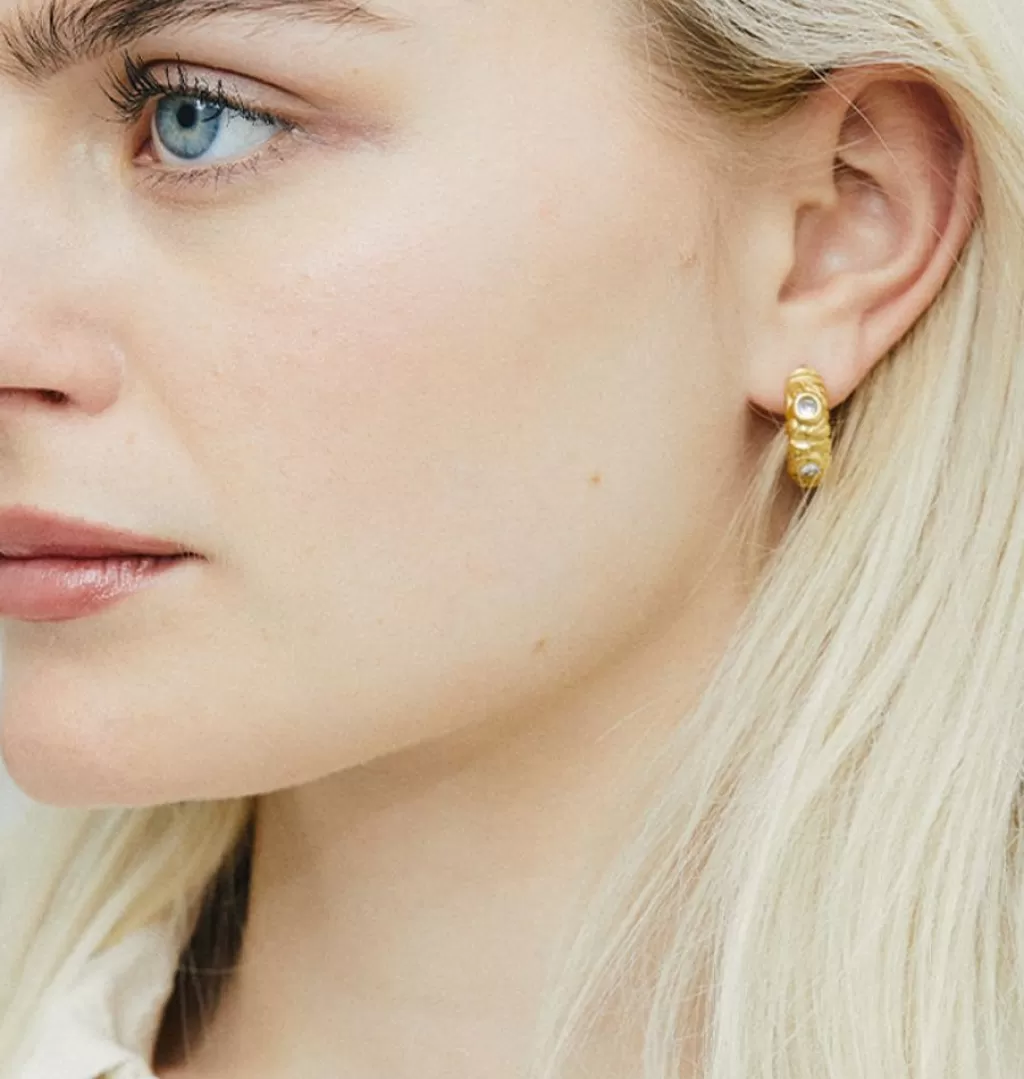 Store WOS UP Donna Clear Earrings Gold