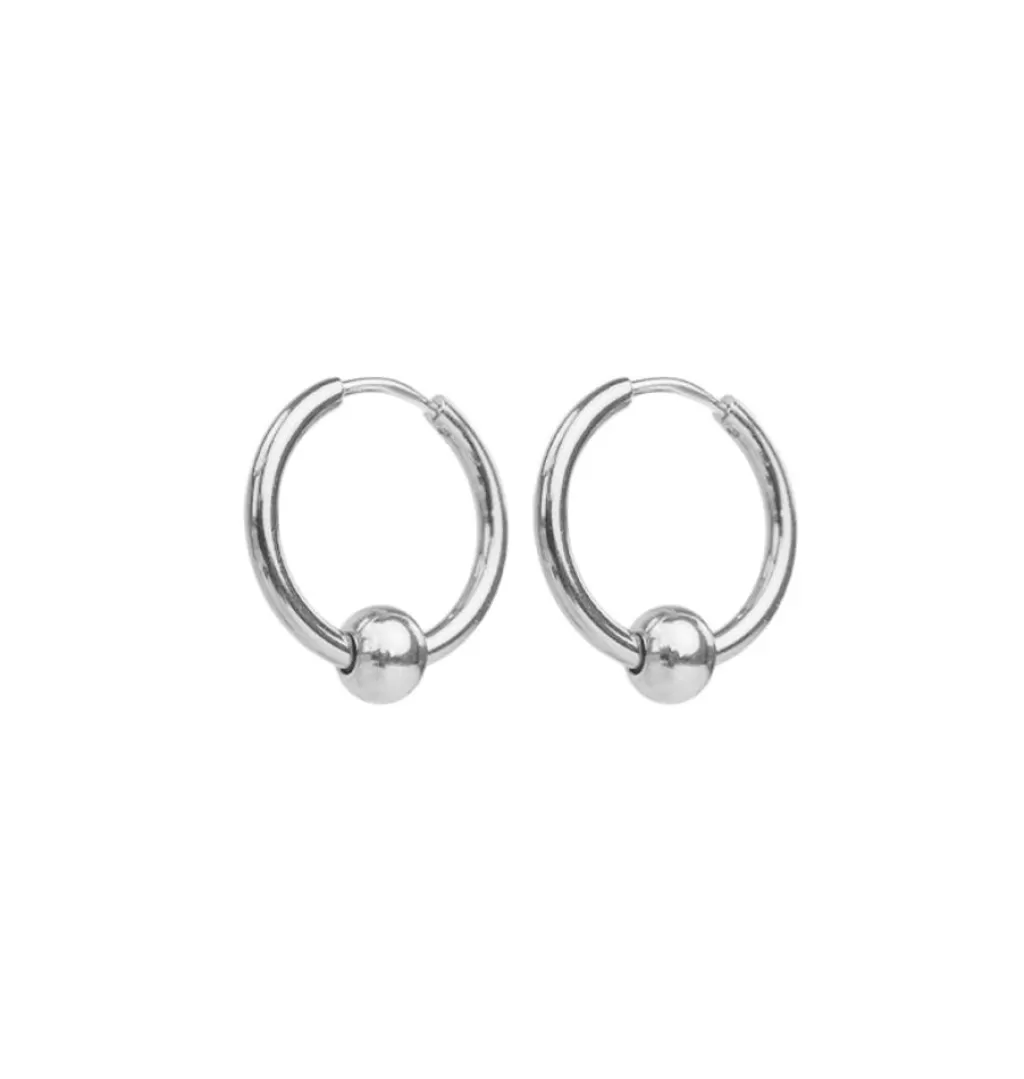 New WOS UP Drop Hoop Silver