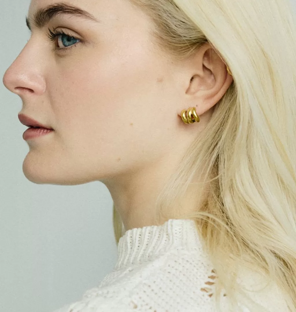 Online WOS UP Fanny Earring Gold