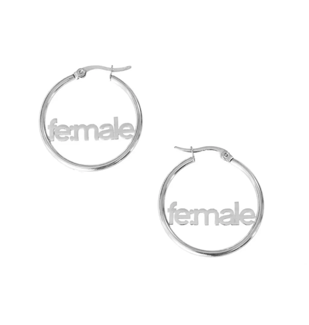 Store Fe:male Hoops I Did It Again • Silver