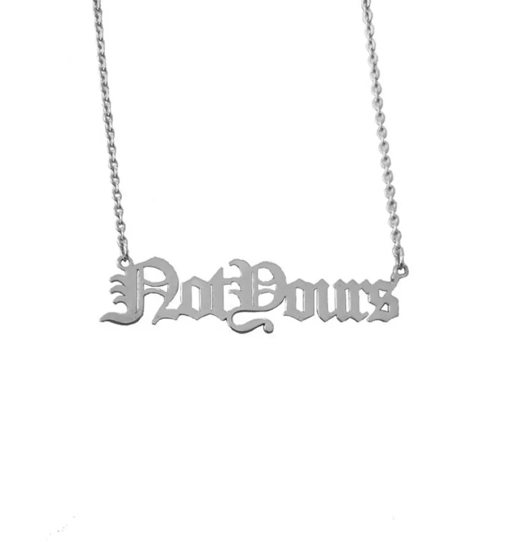 Fashion Fe:male Not Yours Necklace • Silver