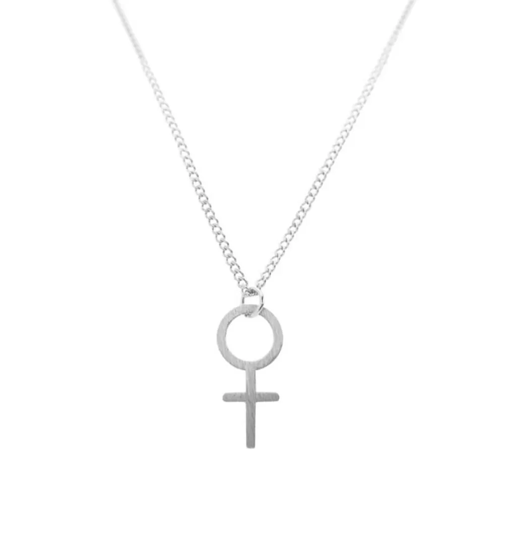 Cheap WOS Female Symbol Necklace • Silver