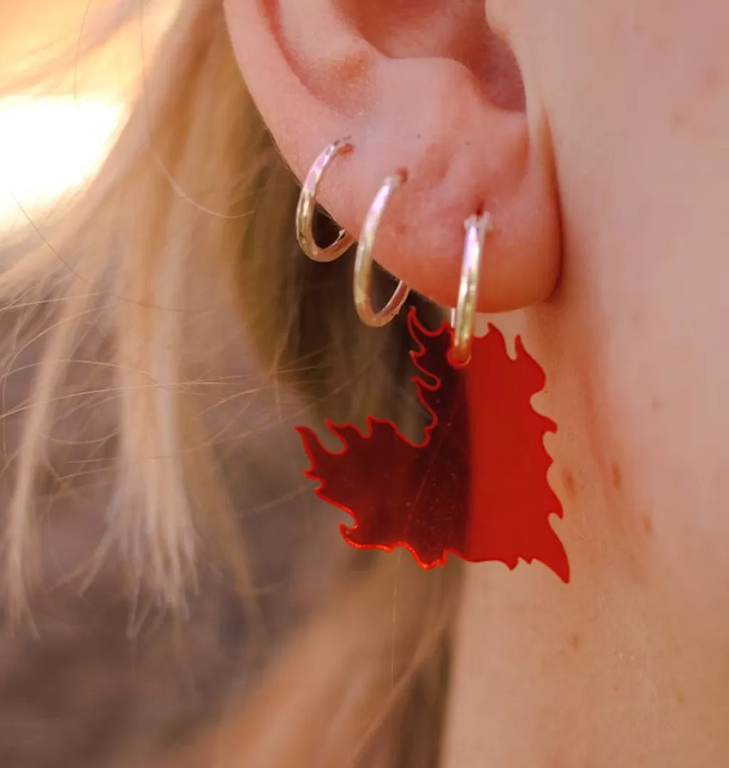 Sale Liv och Ellen Flaming Hearts Orhangen Orange