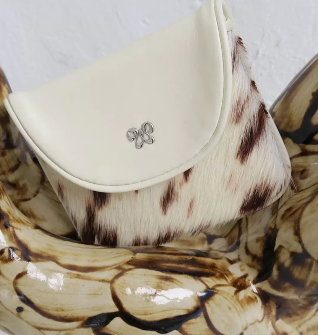 Best WOS Frances Wallet Cream Cow