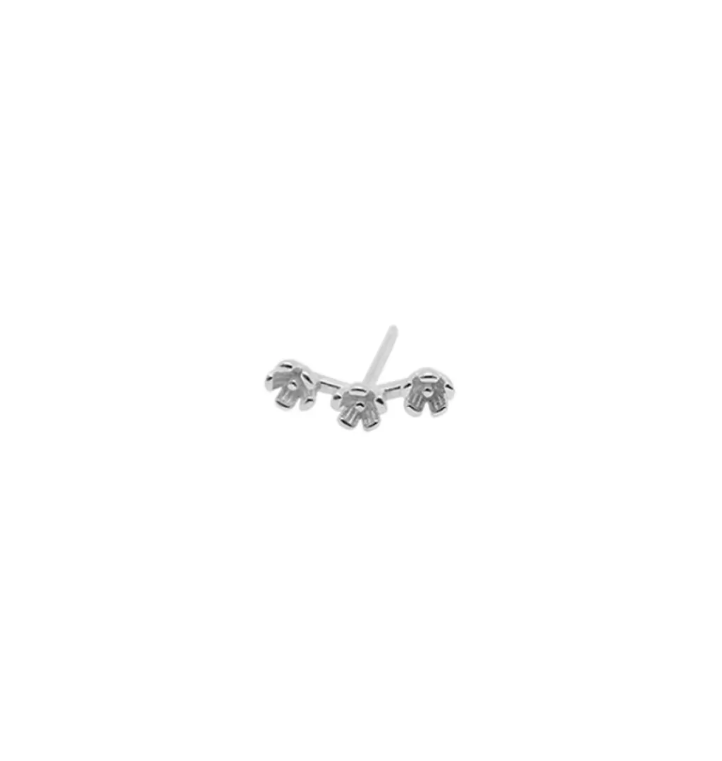 Best Sale WOS UP Garden Studs Silver Single Earrings