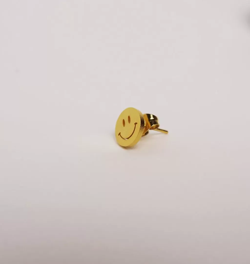 Cheap WOS UP Glad Stud Gold Single Earring
