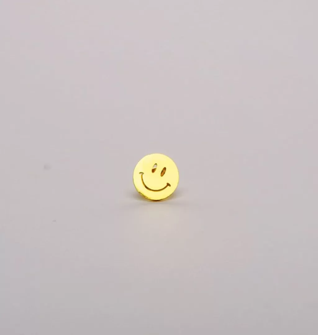 Cheap WOS UP Glad Stud Gold Single Earring