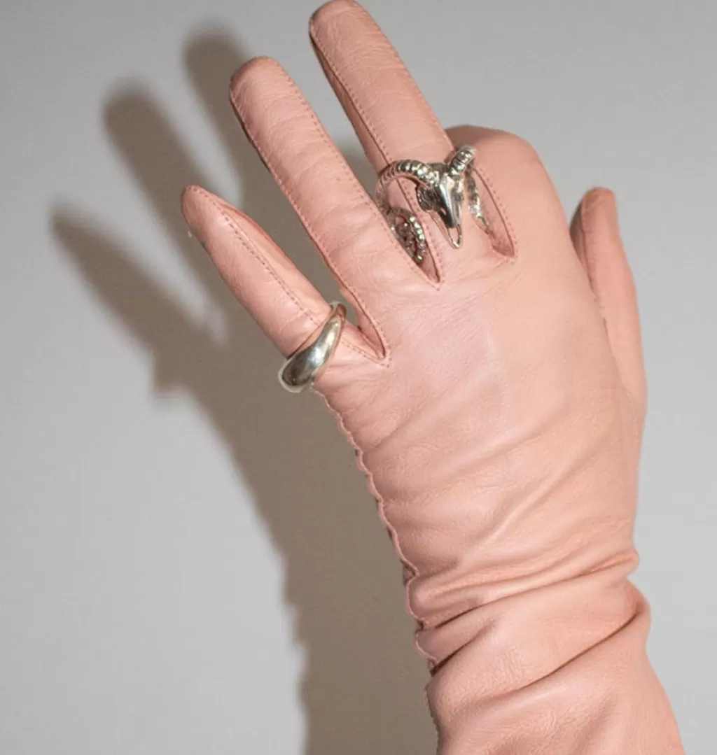 Online WOS UP Goat Head Ring Silver