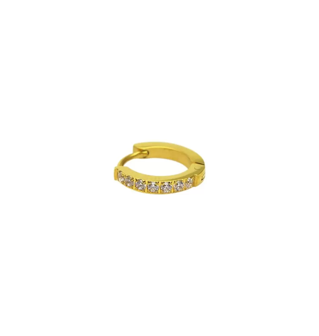 Discount WOS UP Gold Hoop Glitter 12 Mm • Single Earring