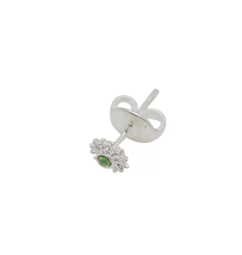Cheap WOS UP Green Star Silver Single Earring