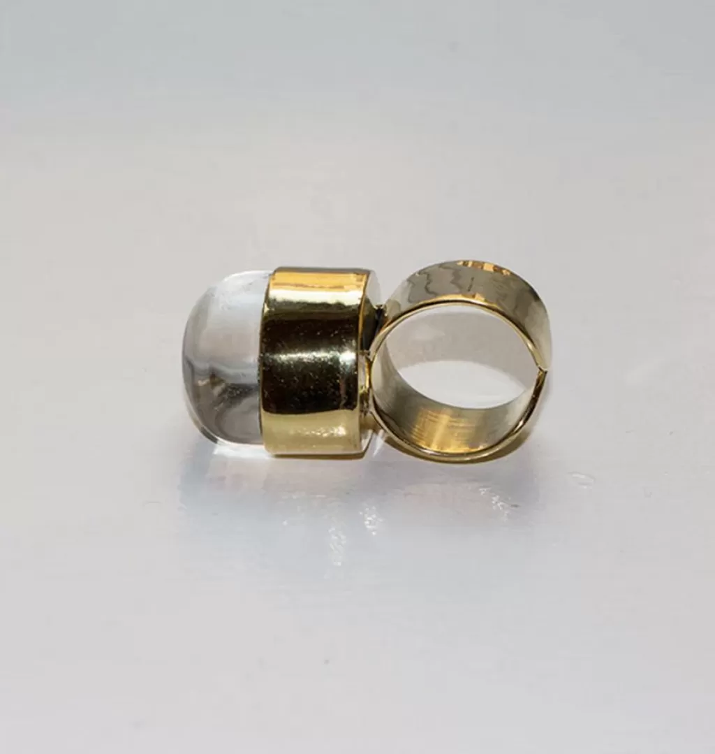 Hot Bedazzled Grogg Ring Brass Skinny