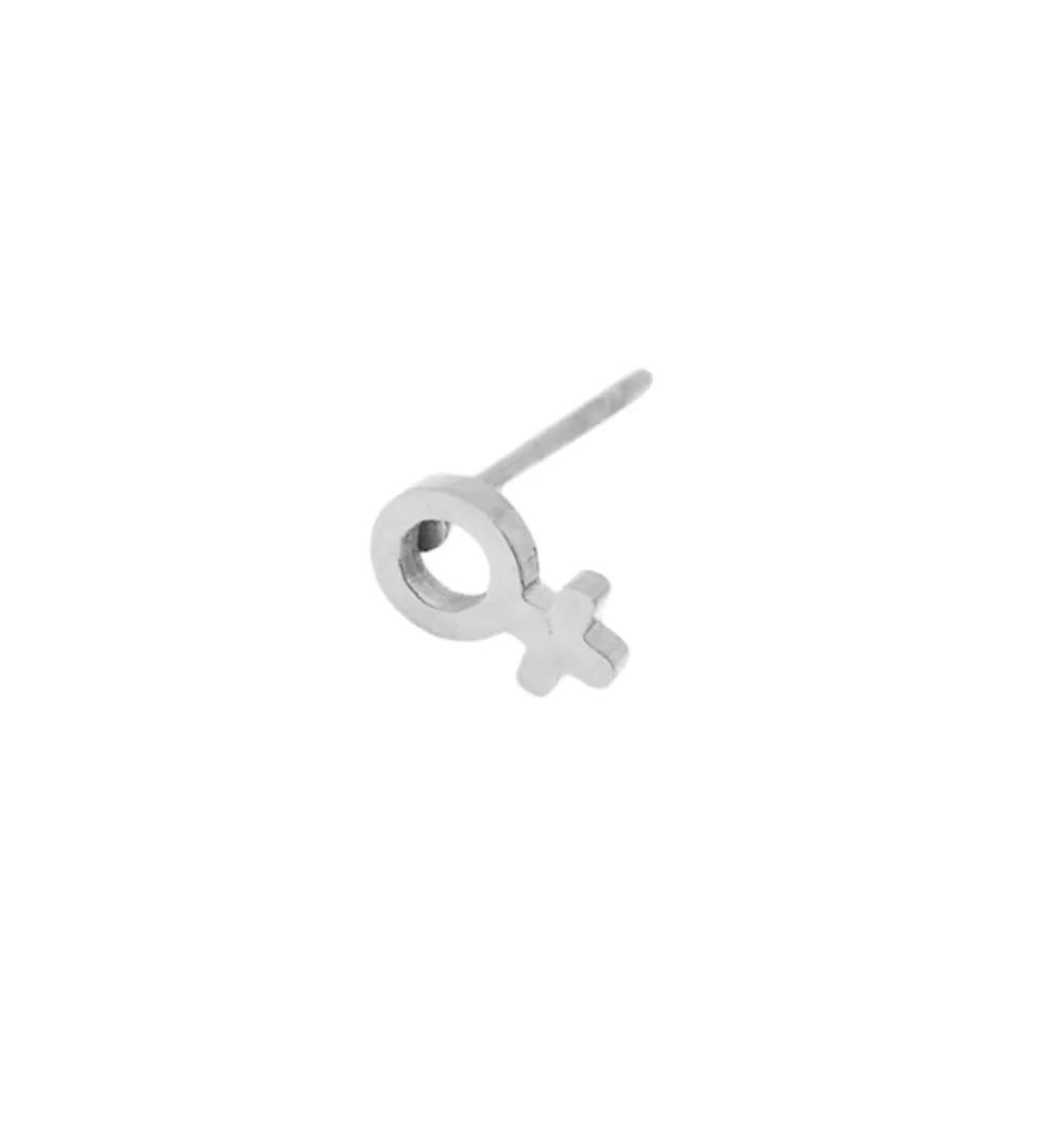 New WOS UP Gudrun Mini Single Earring Silver