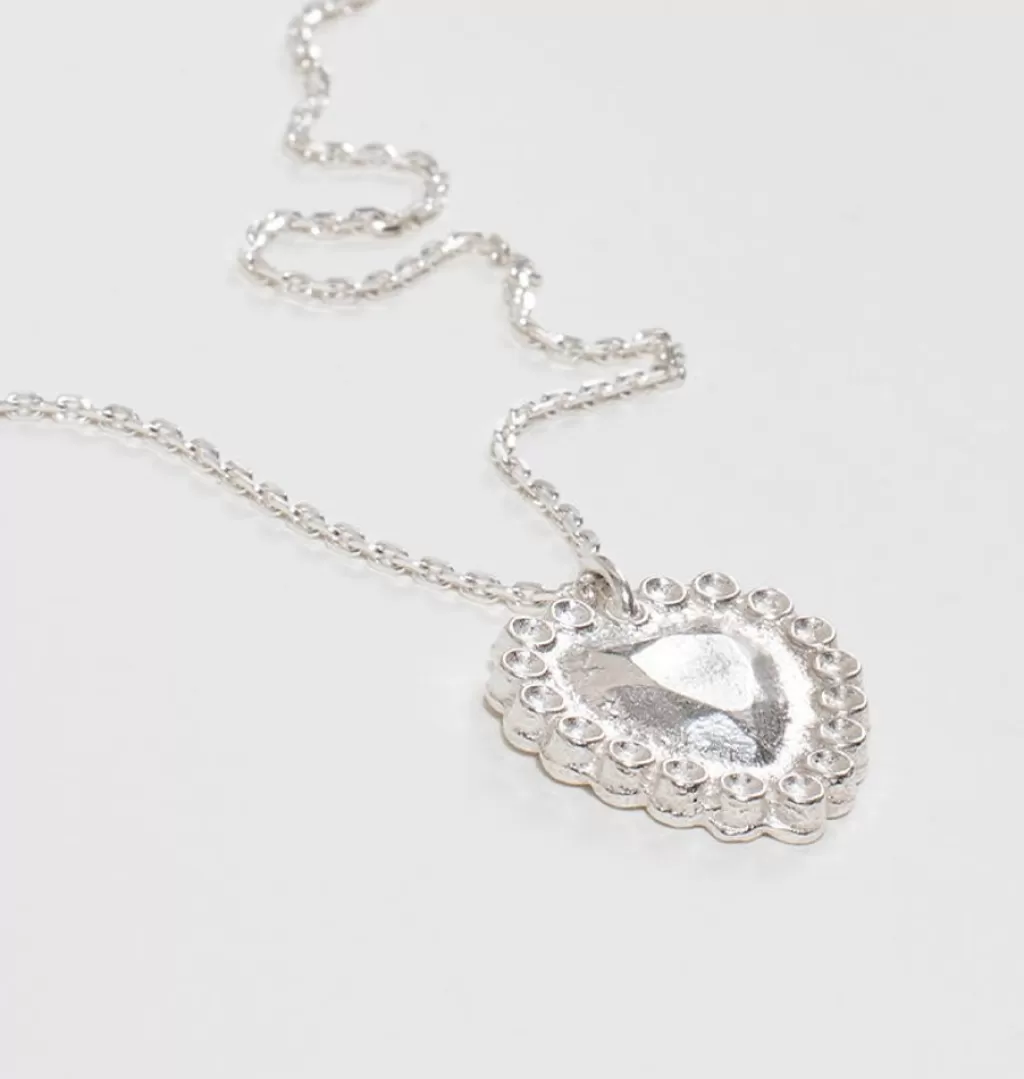 Store Hannah Blitz Heyman Heart Necklace Silver Blitz Heyman