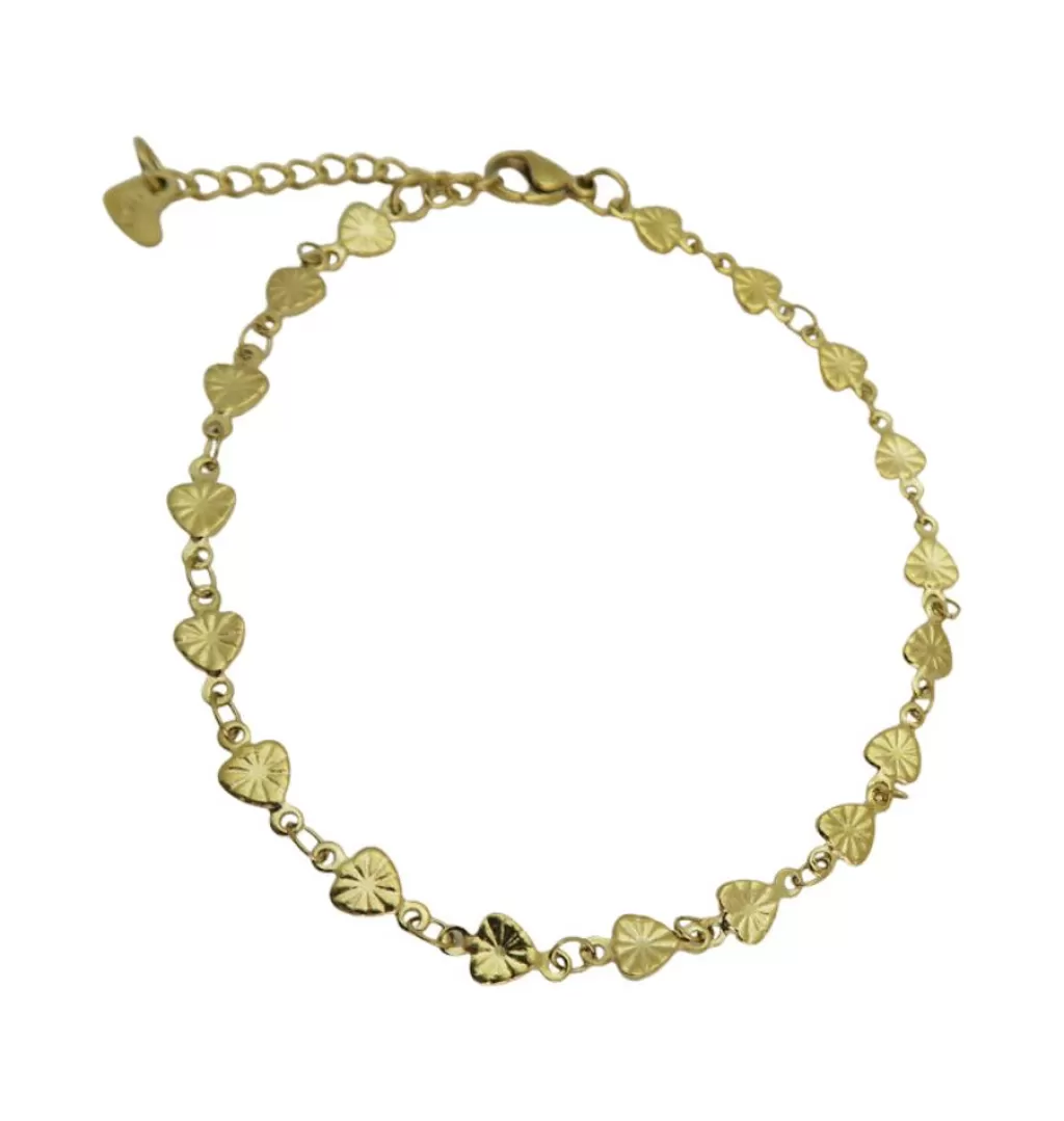 Sale WOS UP Heart To Heart Foot Chain Gold