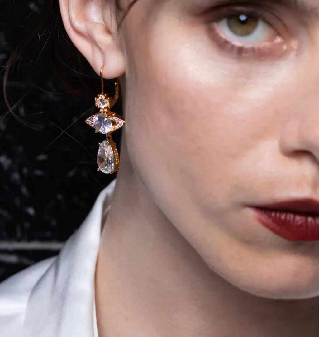 Clearance WOS UP Hungry Eyes Earrings Gold