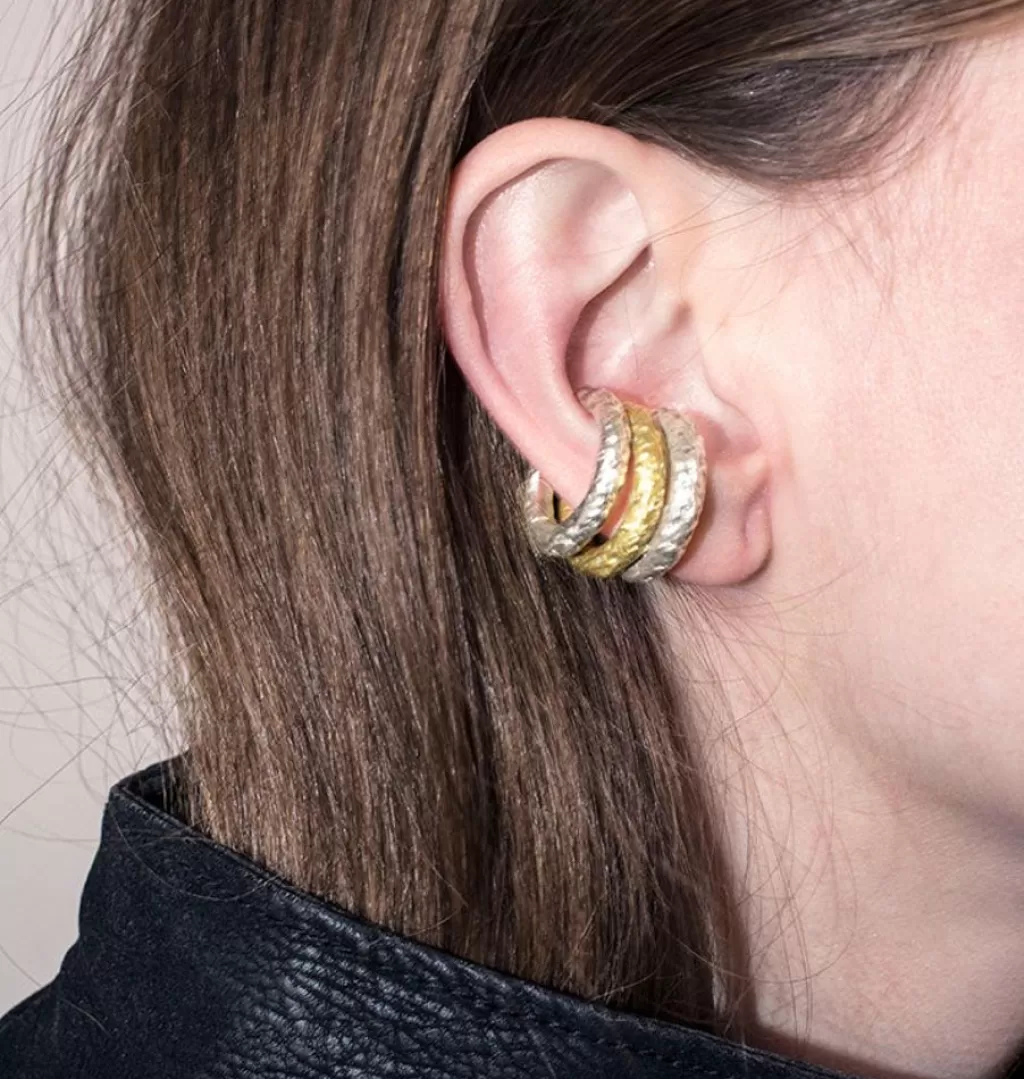 Best Sale Bedazzled Ice Earcuff Brass • Single