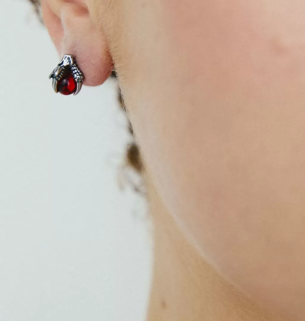 Hot WOS UP Kai Claw Earring Red