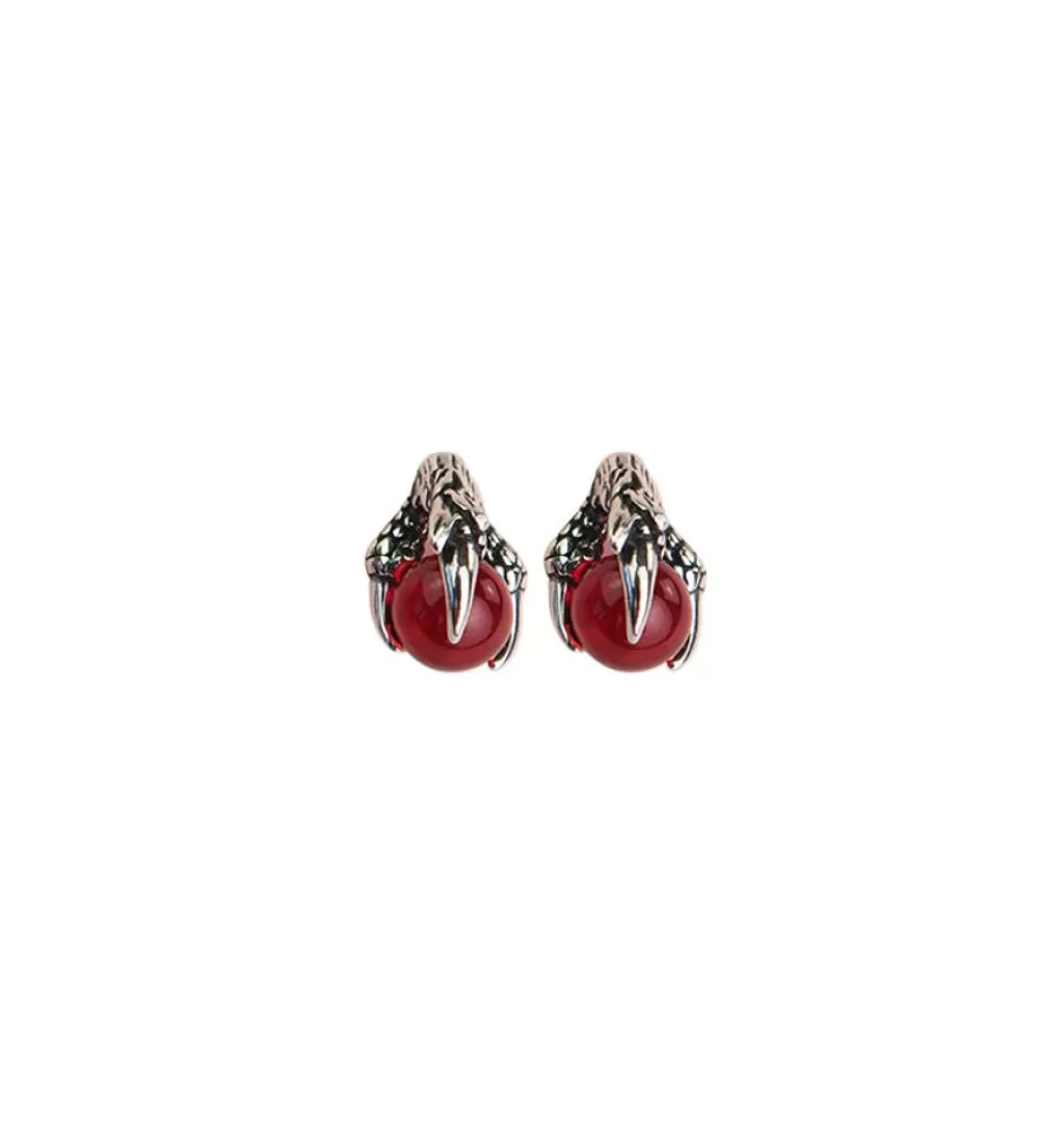 Hot WOS UP Kai Claw Earring Red